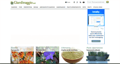 Desktop Screenshot of giardinaggio.net